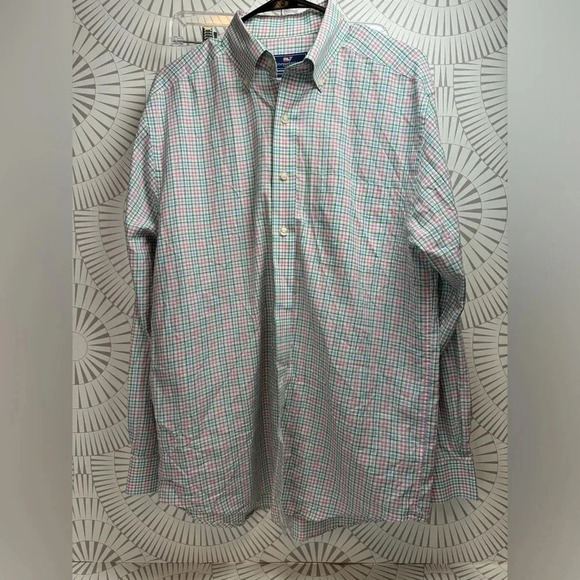 Vineyard Vines Men’s Long Sleeve Button Up Classic Fit Murray Shirt Medium - Picture 1 of 5